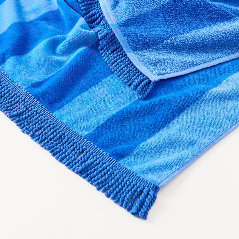 Kids Blue Stripe Beach Towel