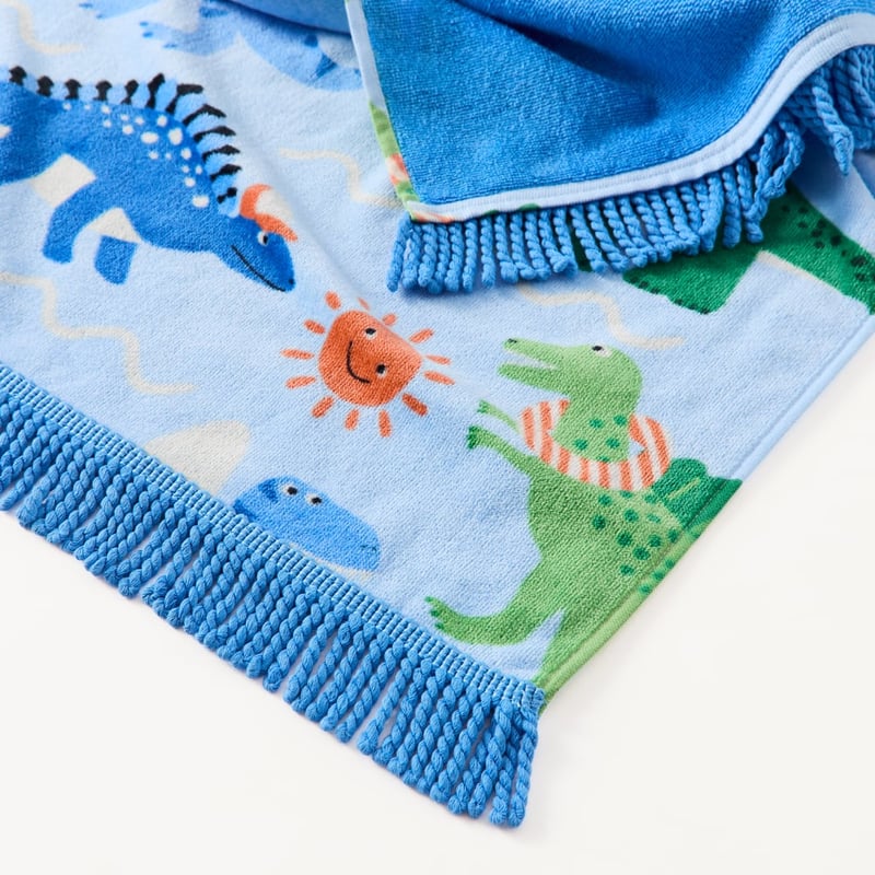 Kids Dino Surf Beach Towel