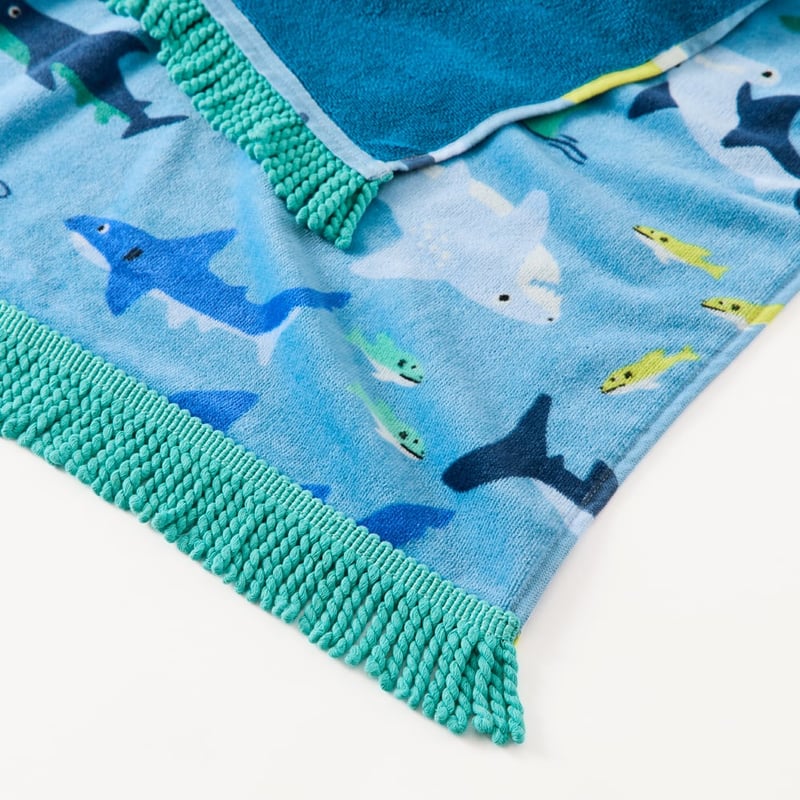Kids Swimming Shark Beach Towel