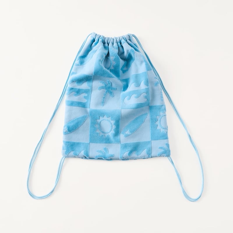 Kids Blue Shell Palm Waterproof Lined Bag