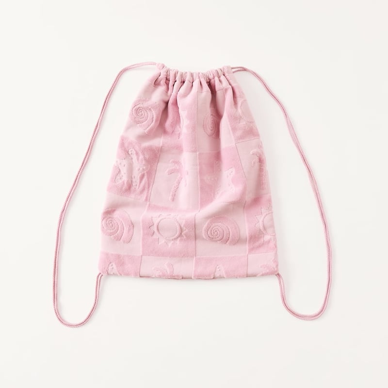 Kids Pink Shell Palm Waterproof Lined Bag