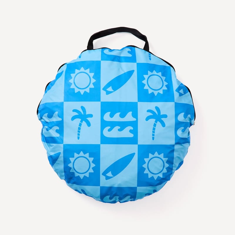Kids Blue Shell Palm Beach Pop Up Tent