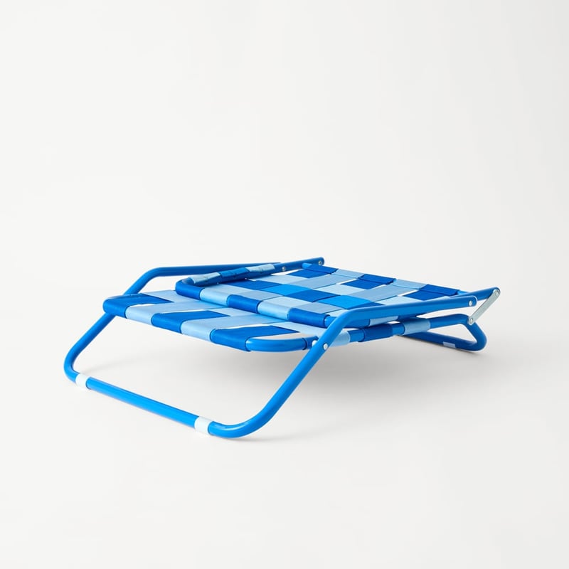 Blue Woven Beach Chair