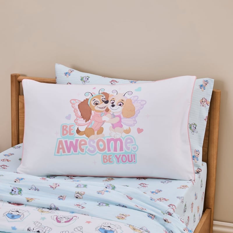 Paramount Paw Patrol Be Awesome Be You! Multi Text Pillowcase
