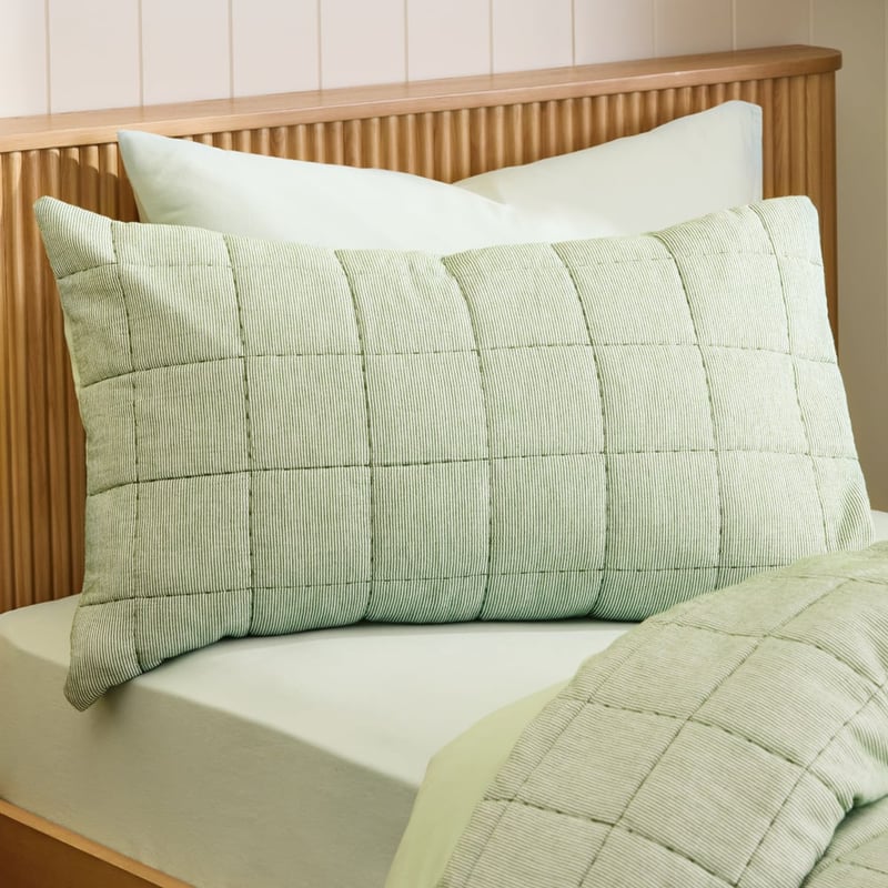 Marley Moss Fine Stripe Quilted Quilt Cover Set