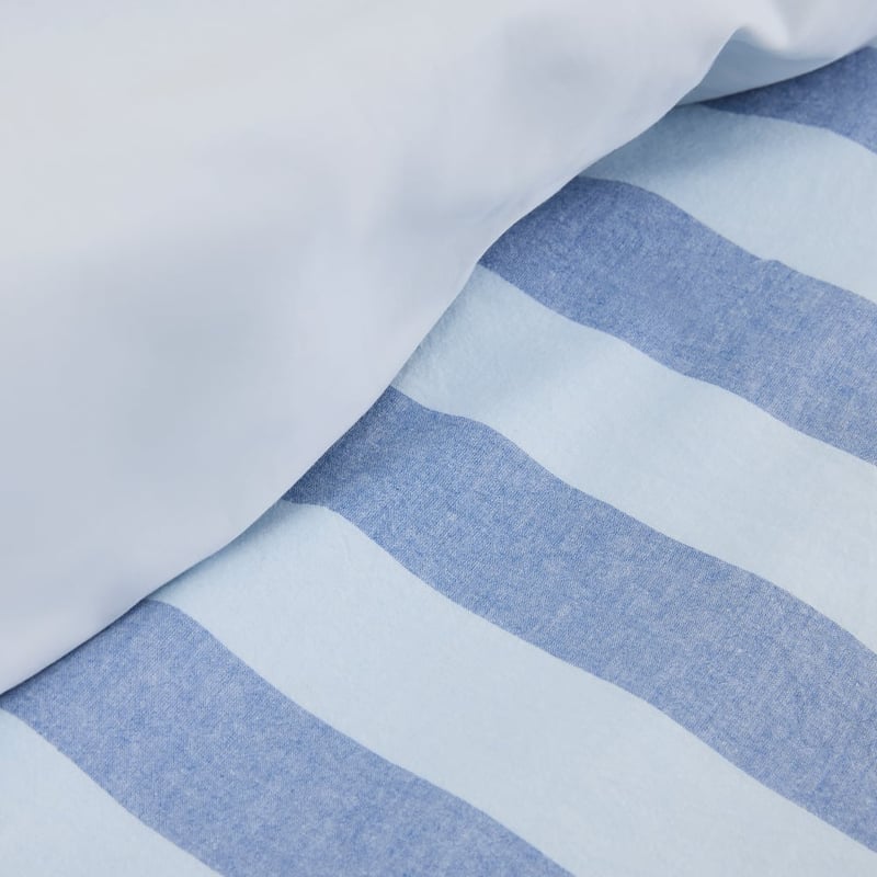Stonewashed Ocean Stripe Quilt Cover Set