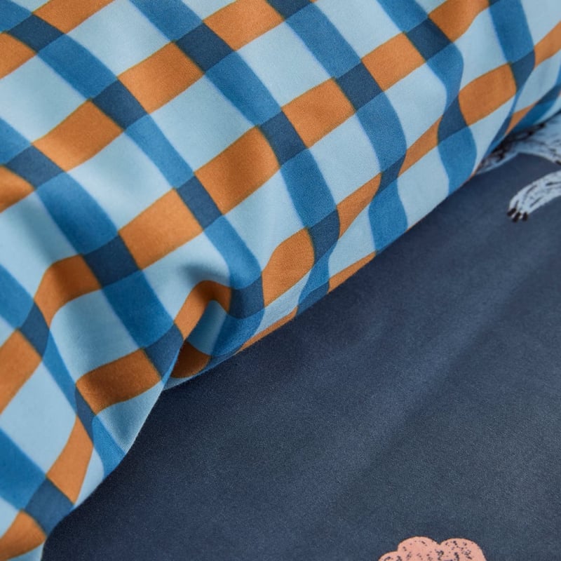 Puppy Friends Navy Quilt Cover Set