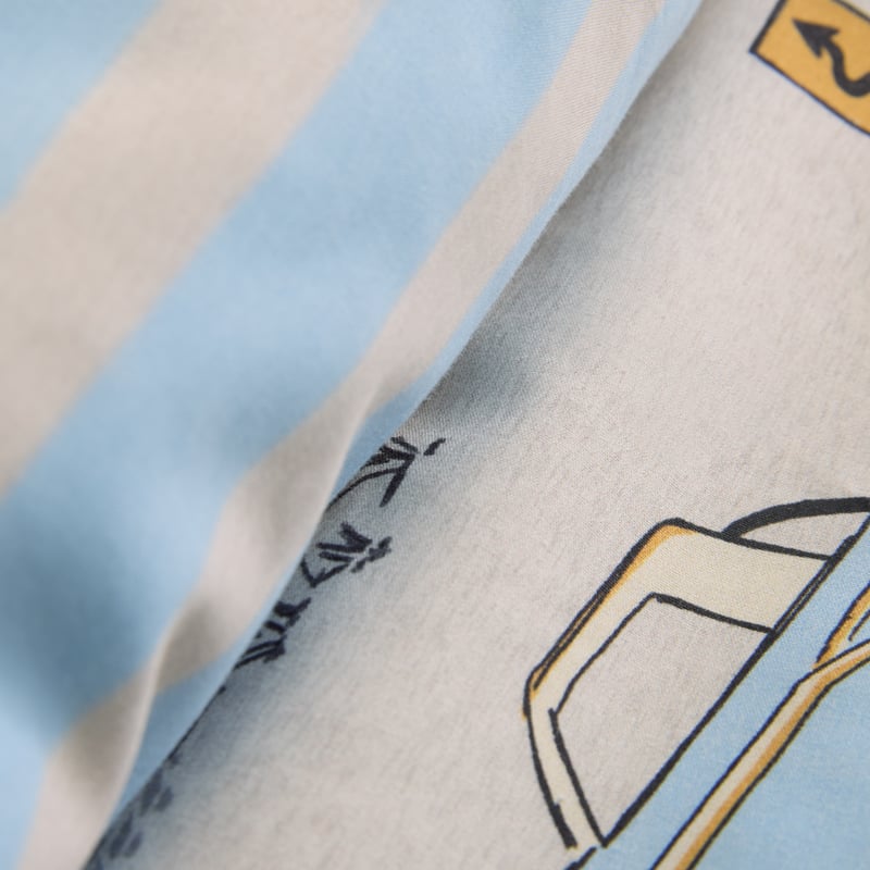 Traffic Jam Grey Quilt Cover Set