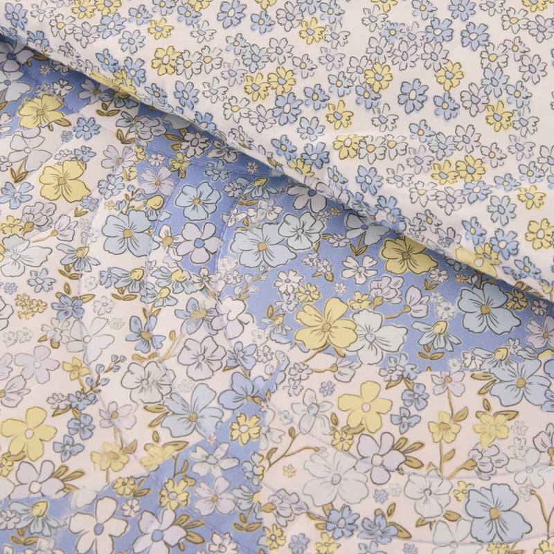Heirloom Lenni Blue Quilted Quilt Cover Set