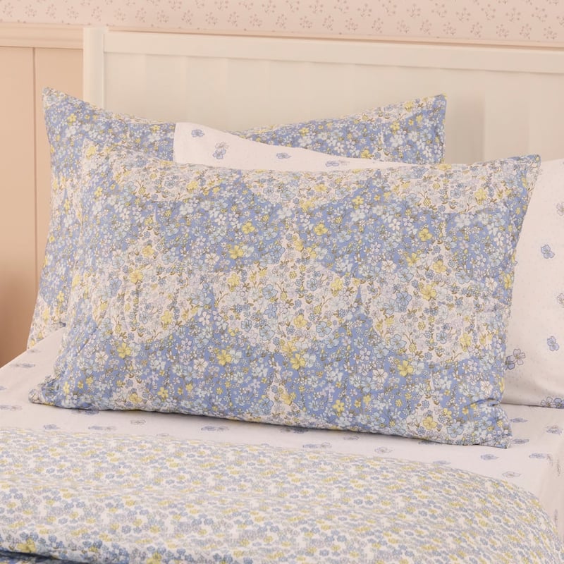 Heirloom Lenni Blue Quilted Quilt Cover Set