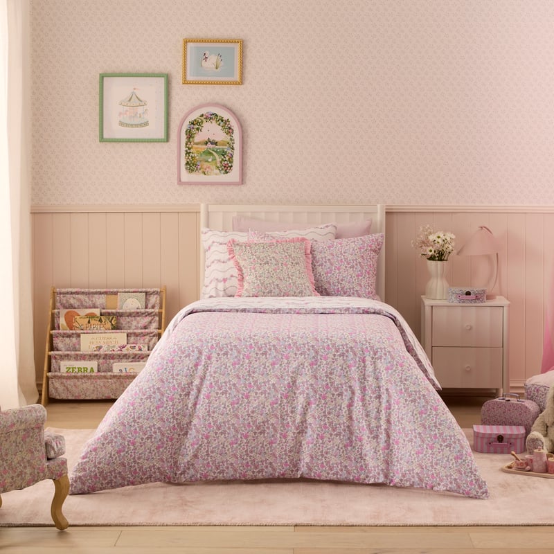 Heirloom Lou Lou Pink Quilt Cover Set