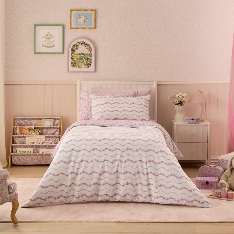 Heirloom Lou Lou Pink Quilt Cover Set