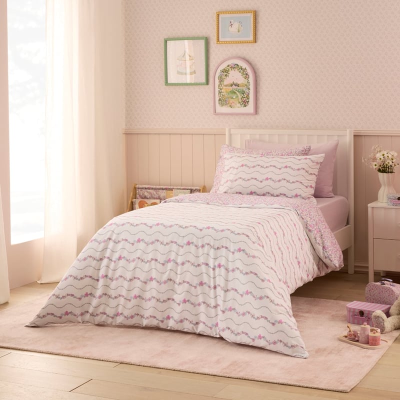 Heirloom Lou Lou Pink Quilt Cover Set
