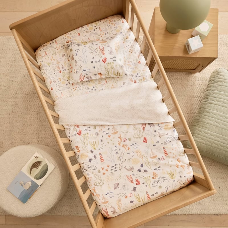 Under The Sea Multi Cot Quilt Cover Set