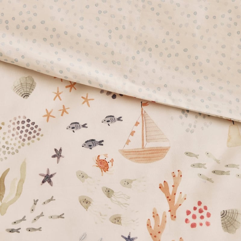 Under The Sea Multi Cot Quilt Cover Set