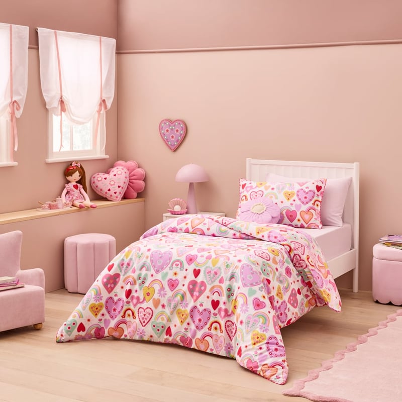 Loving Rainbow Quilt Cover Set