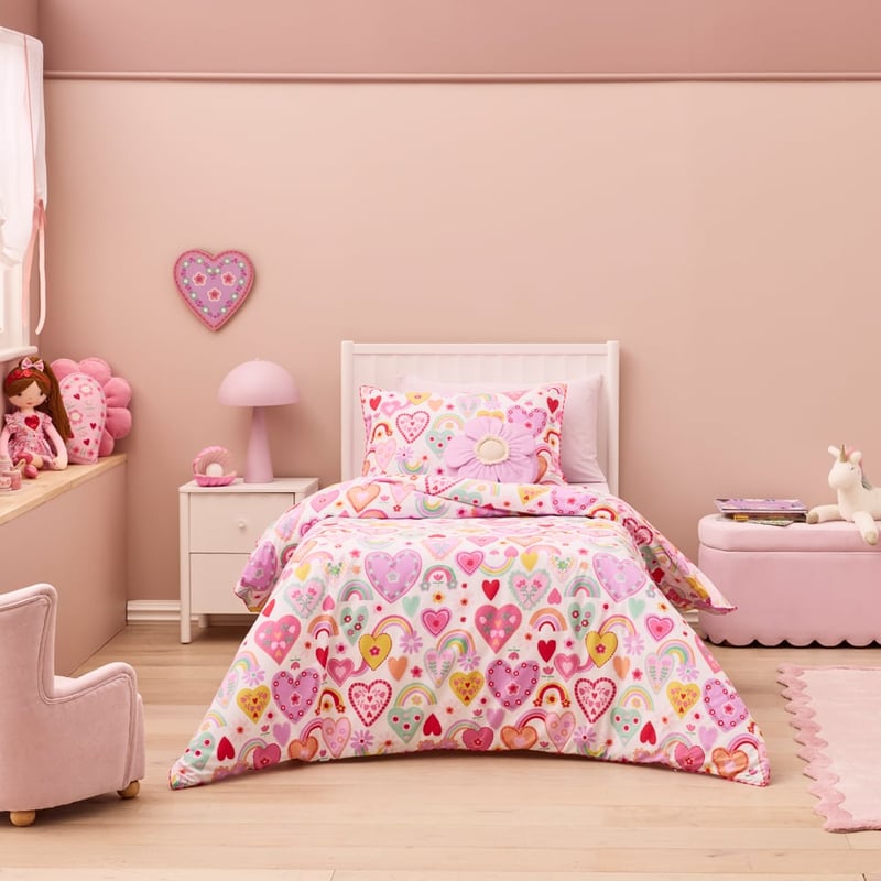 Loving Rainbow Quilt Cover Set