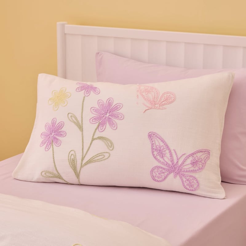 Butterfly Garden Off White Quilt Cover Set