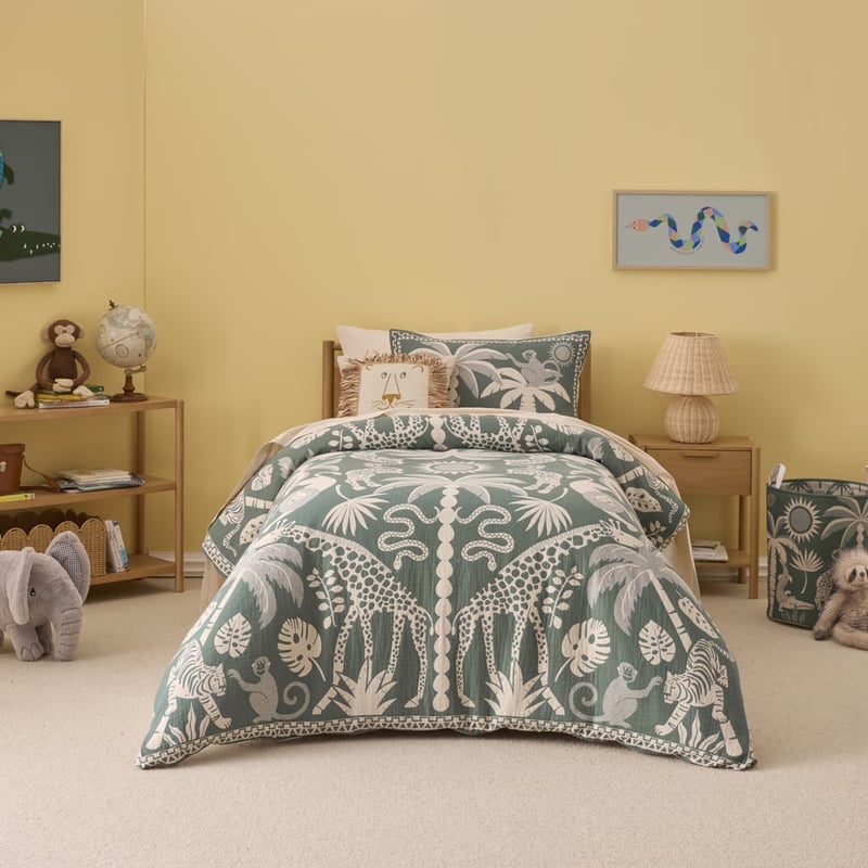 Safari Green Quilt Cover Set