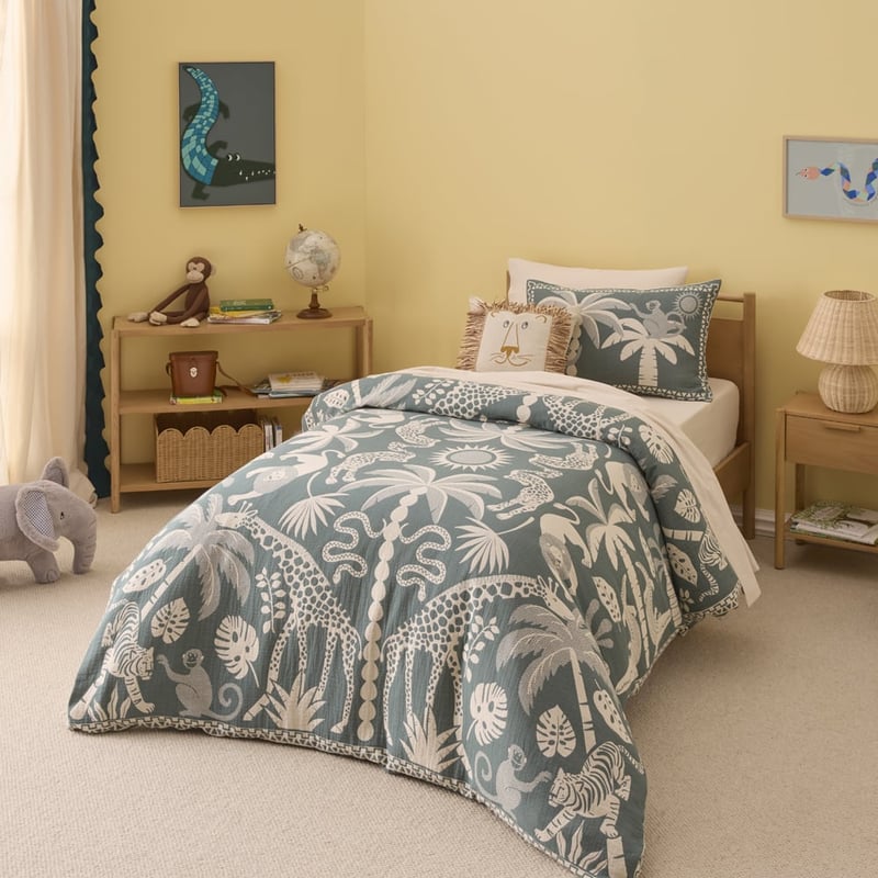 Safari Green Quilt Cover Set