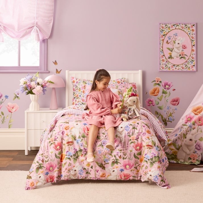 Fleur Harris Garden Of Dreams Pink Quilt Cover Set