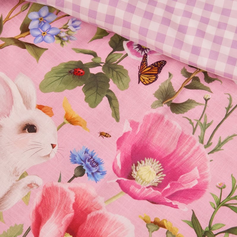 Fleur Harris Garden Of Dreams Pink Cot Quilt Cover Set
