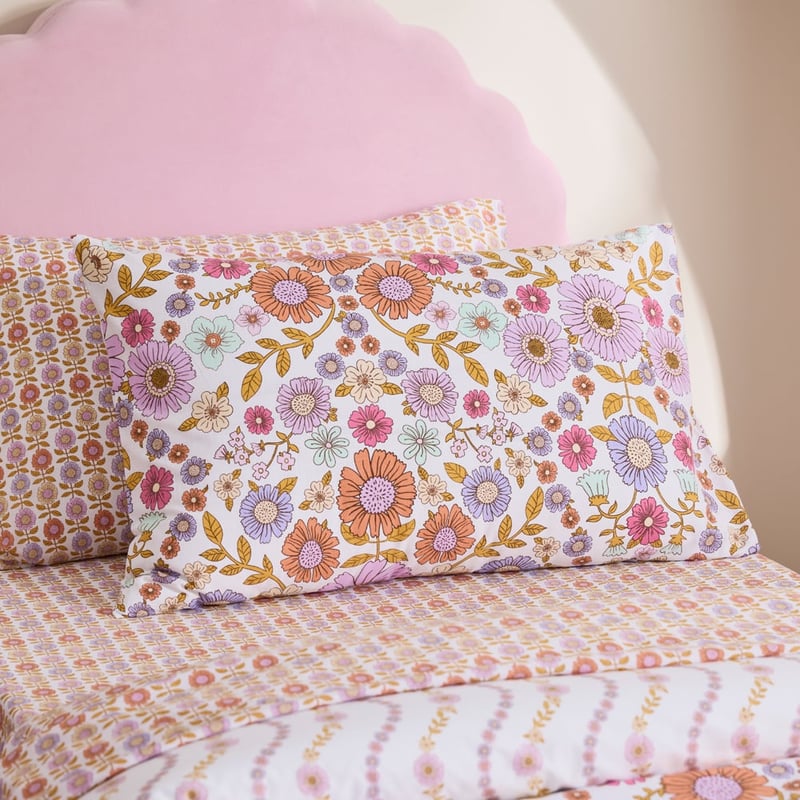 Willa Floral White Quilt Cover Set