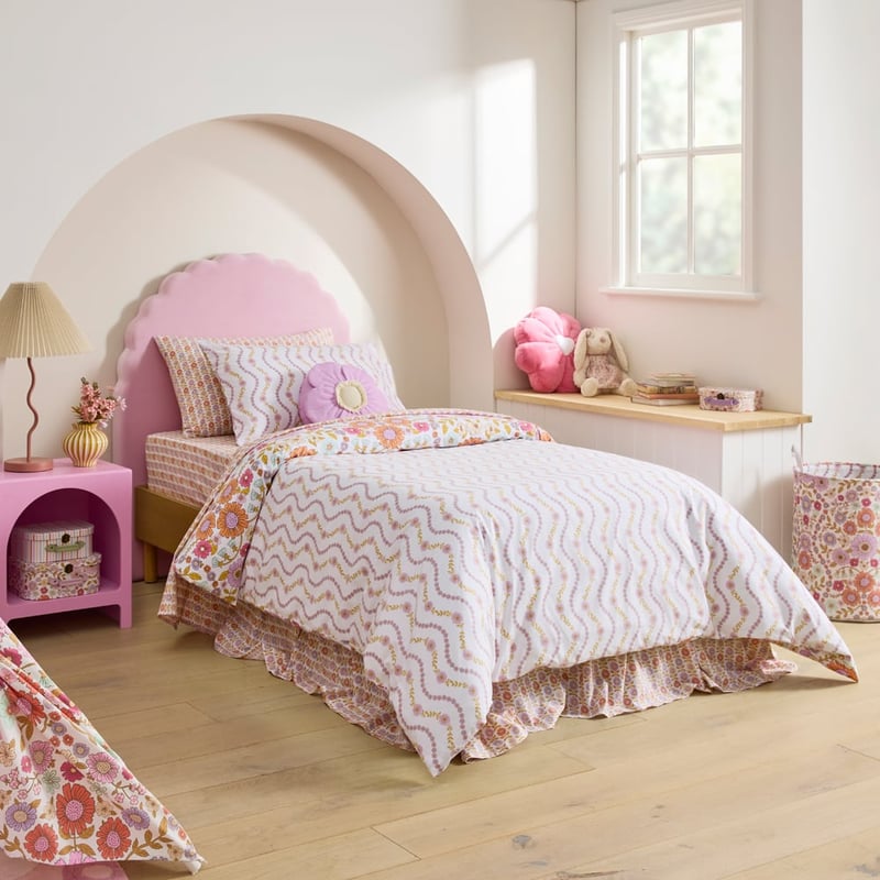 Willa Floral White Quilt Cover Set