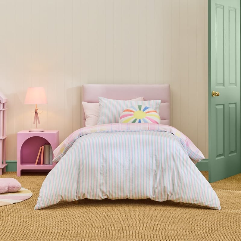 Shelby Sorbet Multi Check Quilt Cover Set