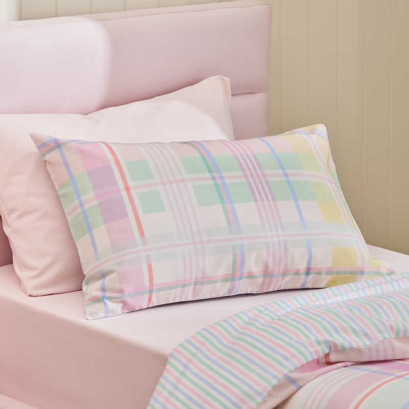 Shelby Sorbet Multi Check Quilt Cover Set