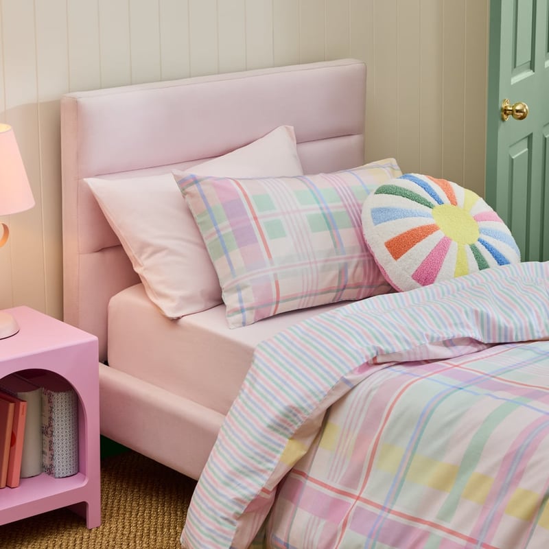 Shelby Sorbet Multi Check Quilt Cover Set