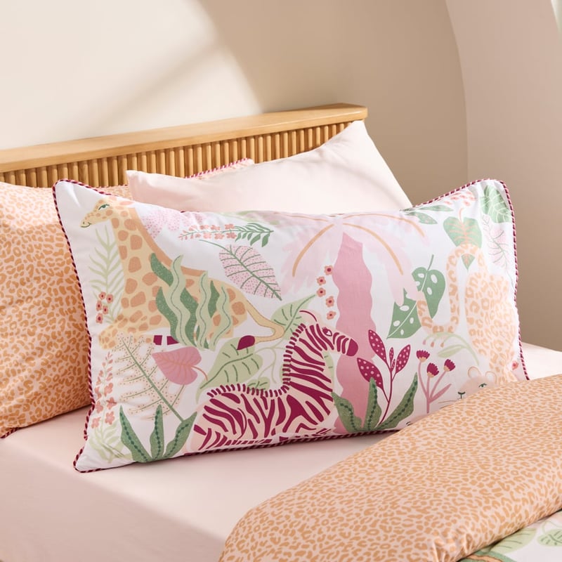 Jungle Party White Quilt Cover Set