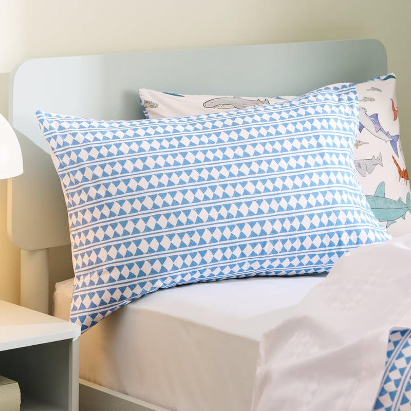 Stonewashed White Shark Face Quilt Cover Set