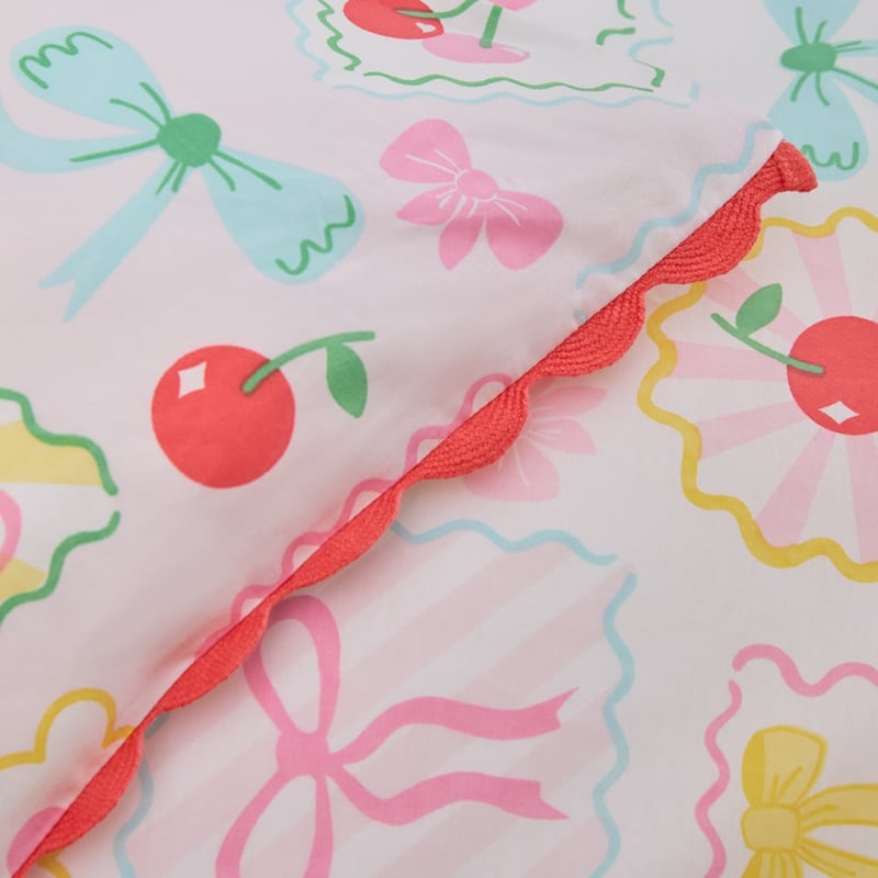 Cherry Amour Light Pink Quilt Cover Set