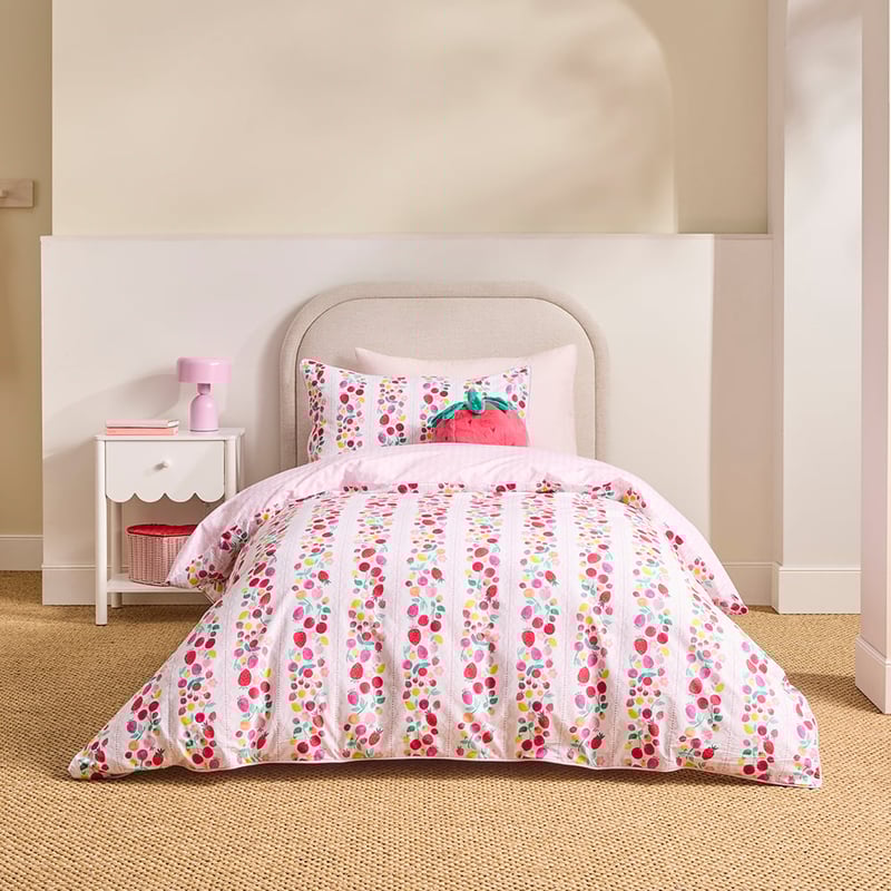 Sweet Summer White Quilt Cover Set