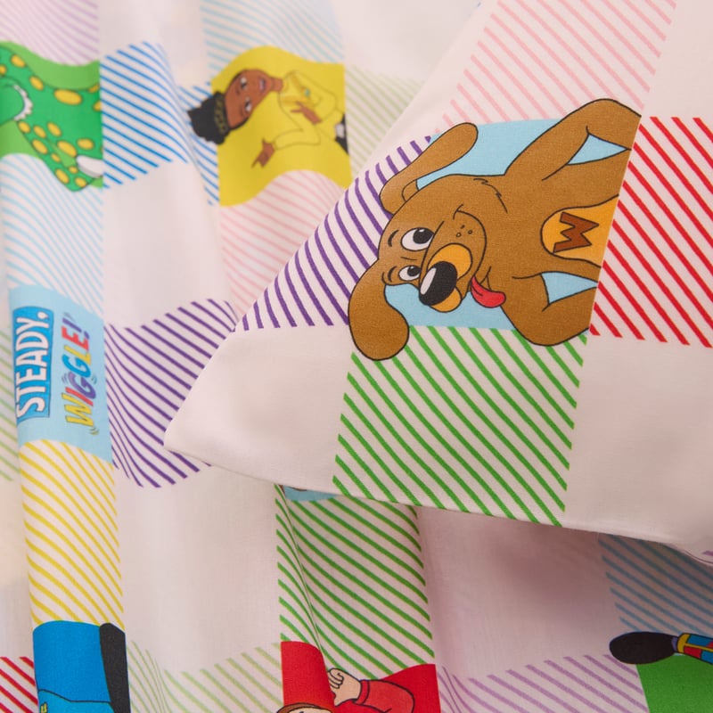 The Wiggles White Sheet Set