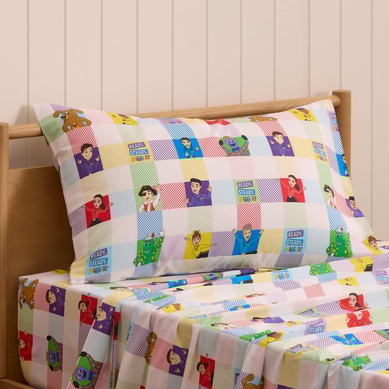 The Wiggles White Sheet Set