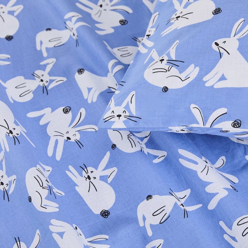 Fun Bunnies Blue Sheet Set