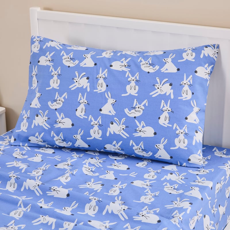 Fun Bunnies Blue Sheet Set