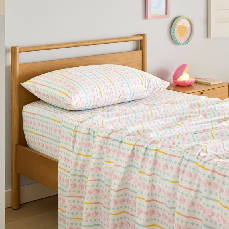 Bella Mermaid White Sheet Set