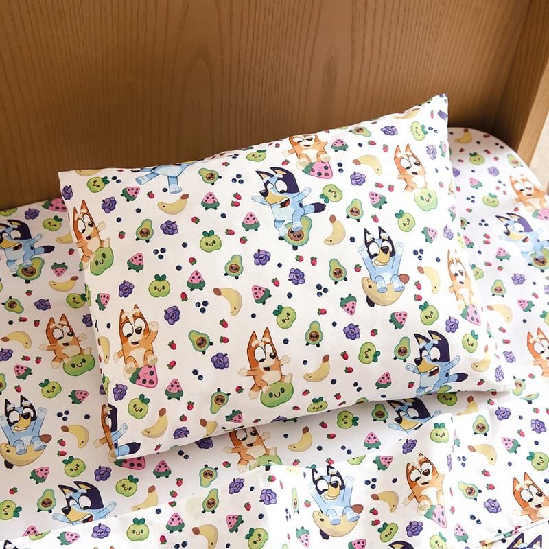 Bluey Fruity Fun Cot Sheet Set