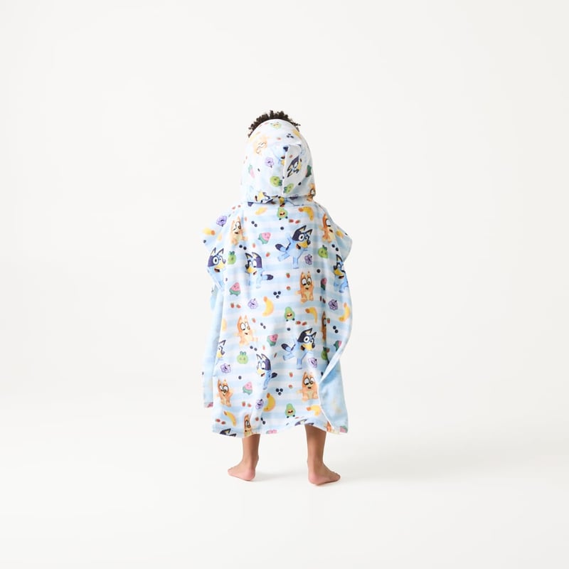 Bluey Play Time Printed Hooded Beach Towel