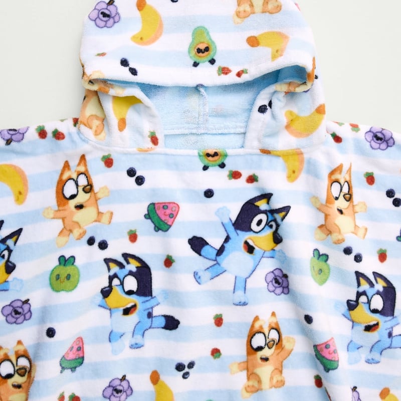 Bluey Play Time Printed Hooded Beach Towel