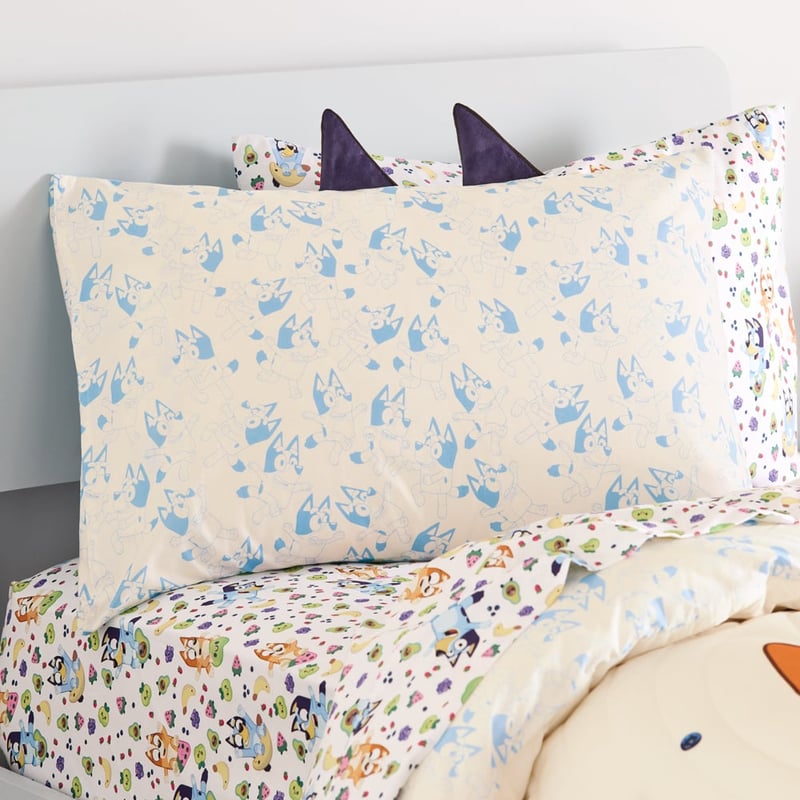 Bluey Play Time Bluey Organic Cotton Text Pillowcase