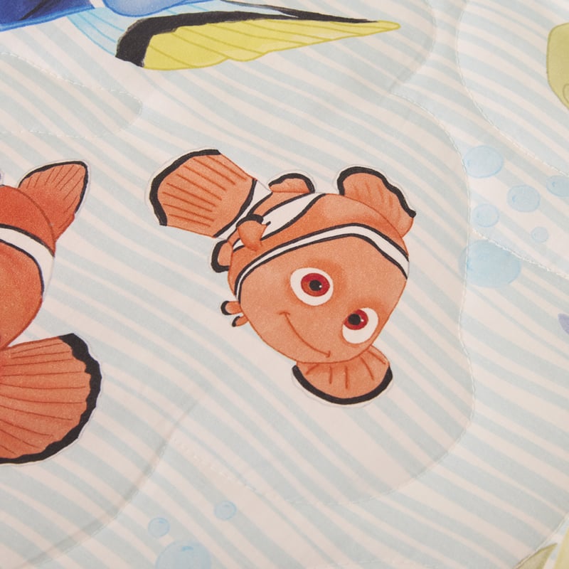 Disney Pixar Finding Nemo Soft Blue Cot Quilted Quilt Cover Set