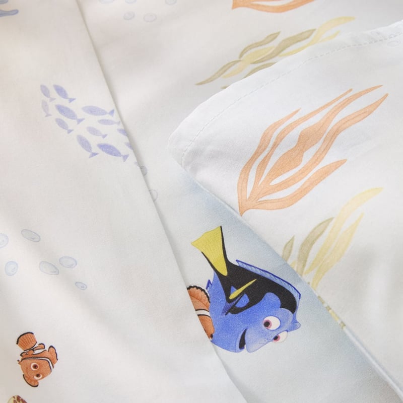 Disney Pixar Finding Nemo Soft Blue Cot Sheet Set