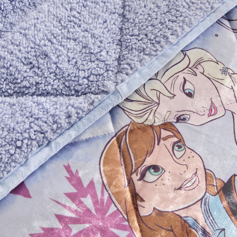 Disney Frozen Purple Elsa & Ana Quilted Blanket