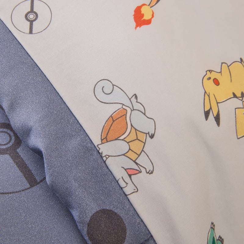 Pokémon Navy Quilted Quilt Cover Set