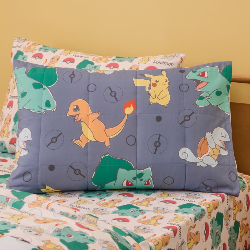 Pokémon Navy Quilted Quilt Cover Set