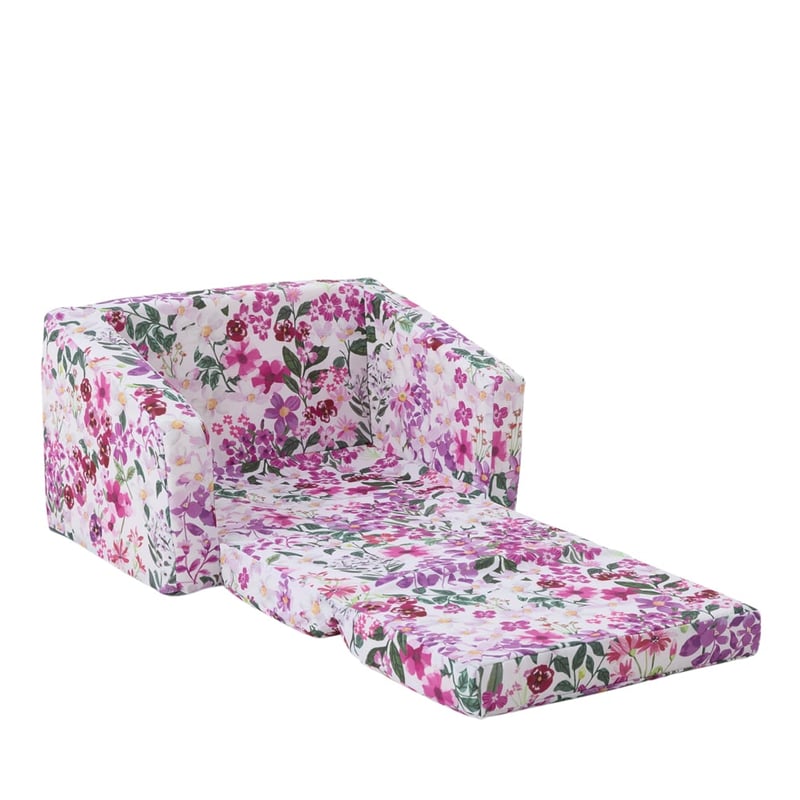 Berry Floral Flip Out Sofa